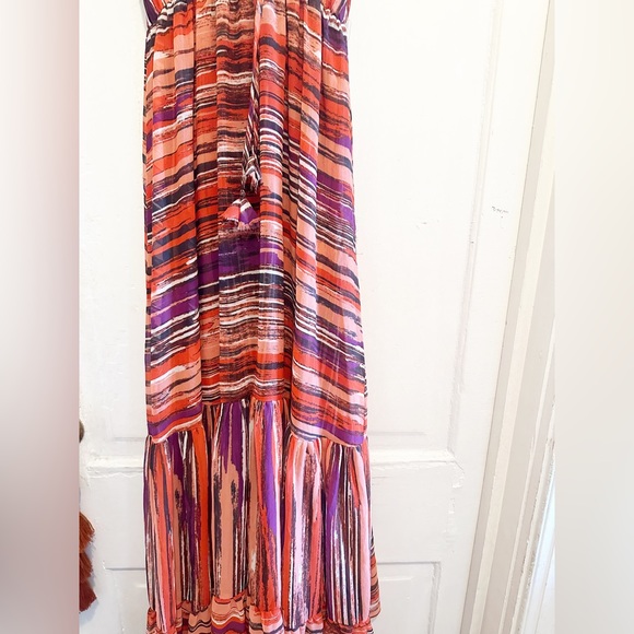 MISA Dominika Stripe Maxi Dress - Picture 6 of 7